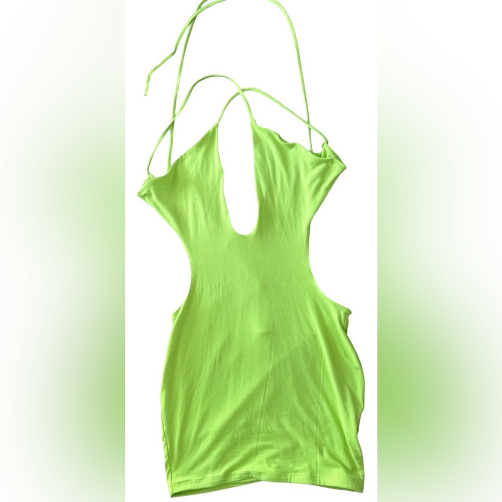 Green fitted dress new